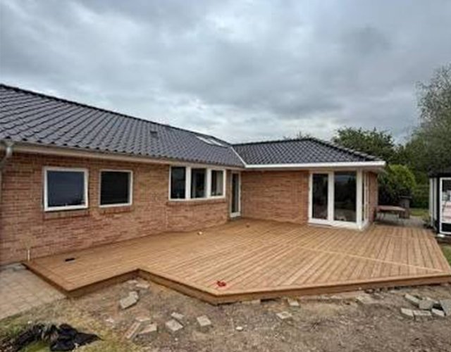 Træterrasse i Roskilde